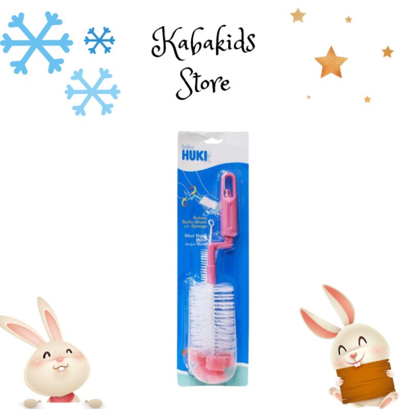 BABY HUKI Rotary Bottle&amp;Nipple Brush