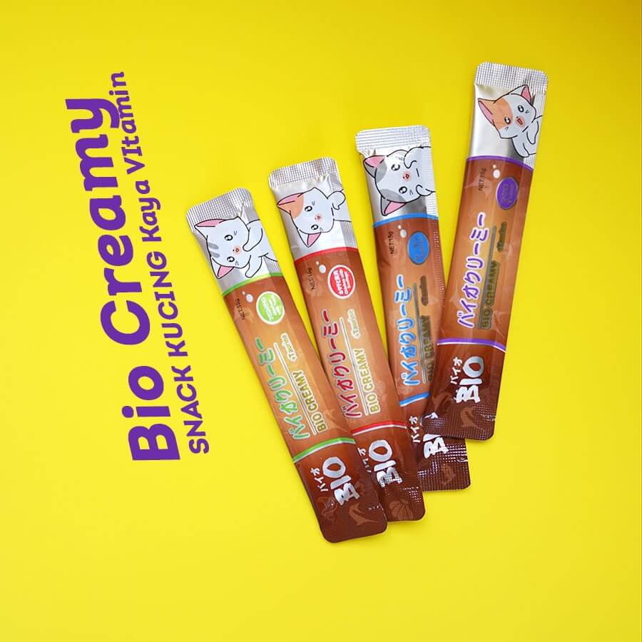 Bio Creamy Cemilan/Snack Kucing Liquid 60gr