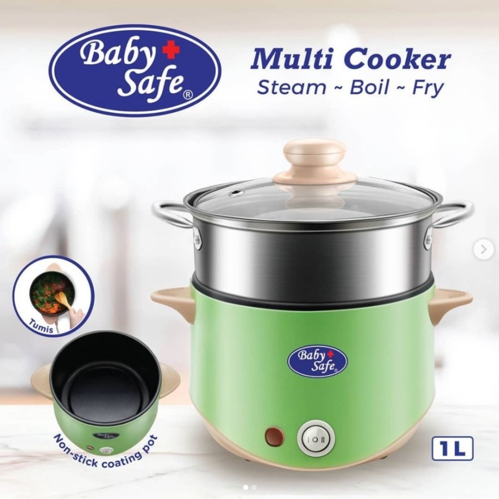 Baby Safe LB011 Multi Cooker Food Maker Hot Pot Steamer Kukusan