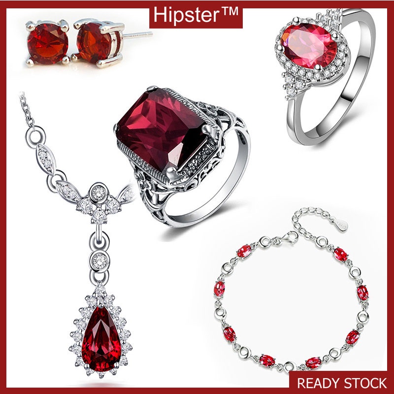 New Hot Selling Fashion Ruby the Crystal Set Five-Piece Set