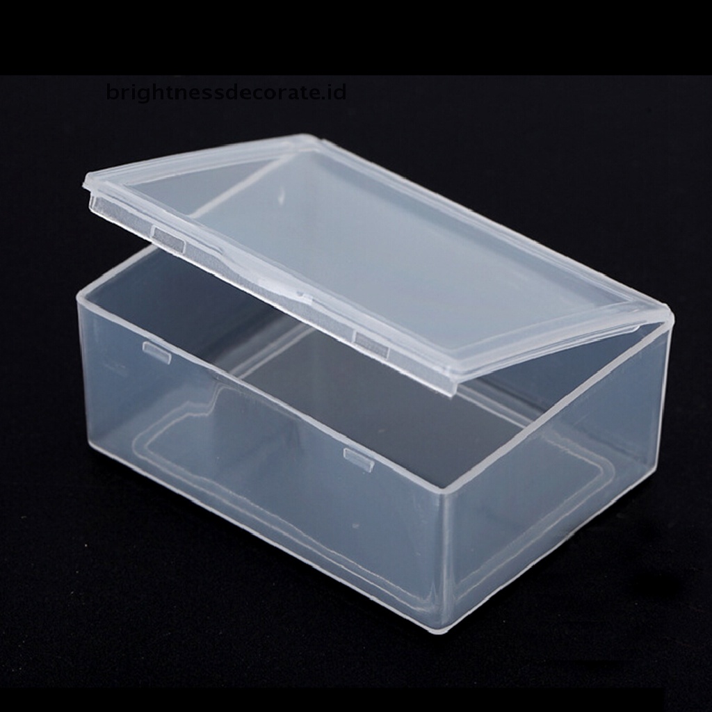 [birth] 5pcs Transparent Plastic Storage Box clear  rectangle Multipurpose display box [ID]