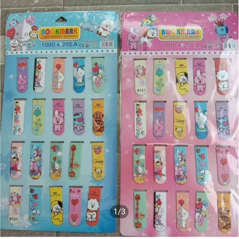 

1lembar pembatas buku magnet isi 20 pcs