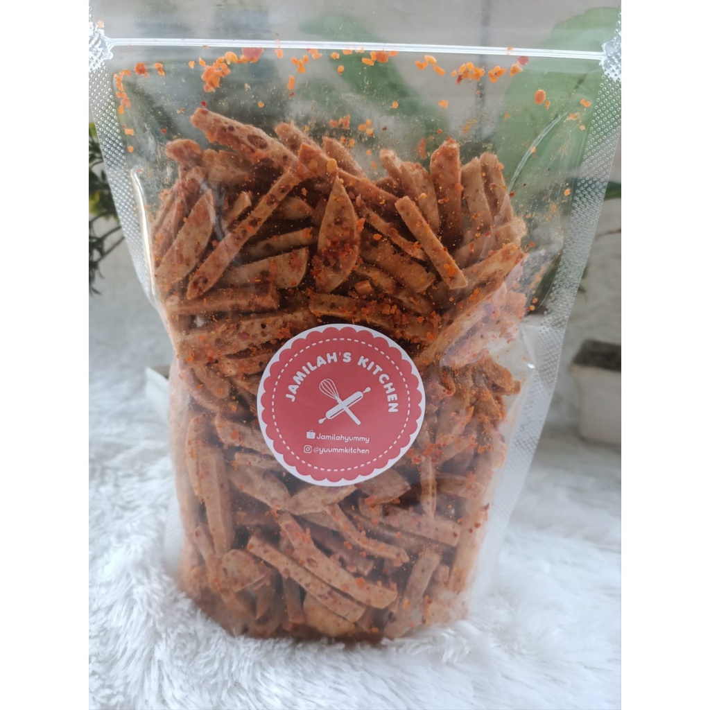 

Basreng rasa balado ukuran kecil