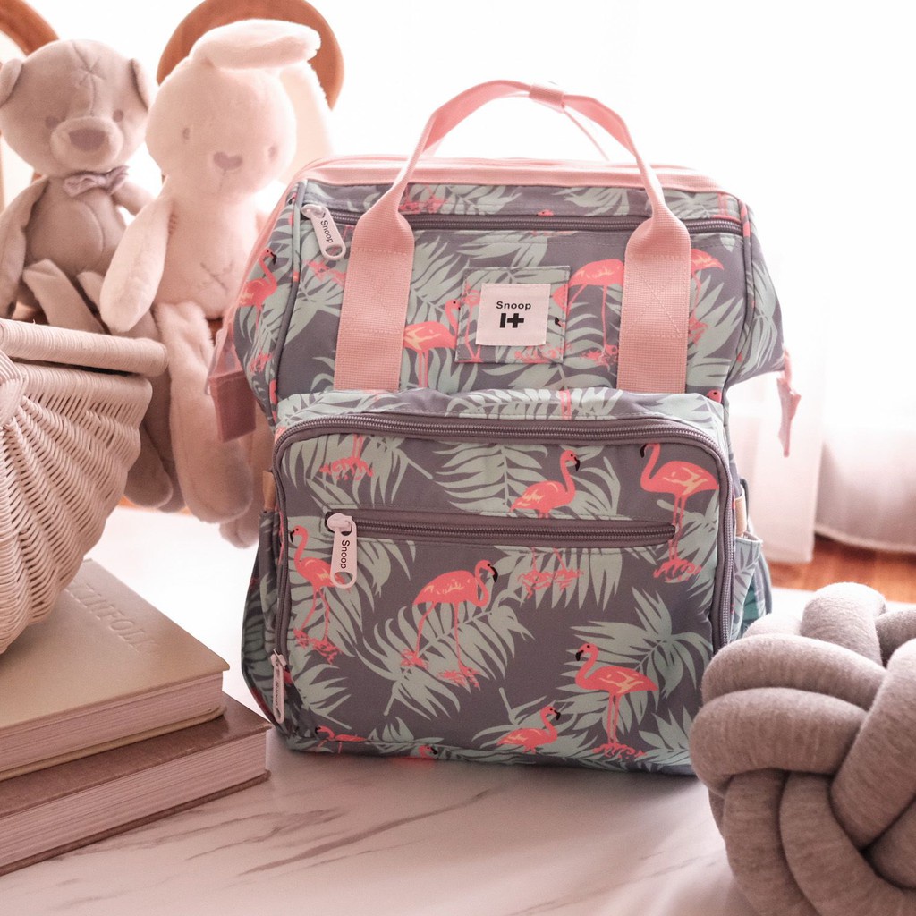 

Tas Sekolah / Tas Kuliah / Tas bayi / diaper bag Impor Motif flamingo Backpack Premium
