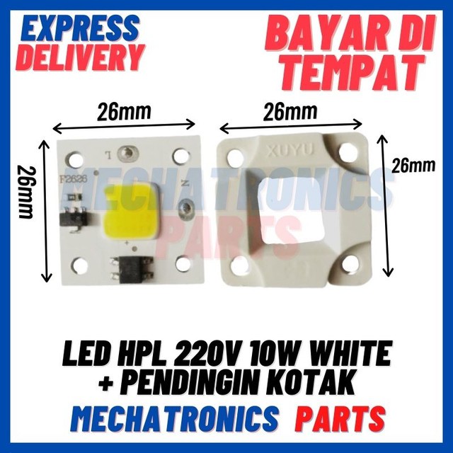 [DSP-9341] LED HPL 220V 10W WHITE + PENDINGIN KOTAK