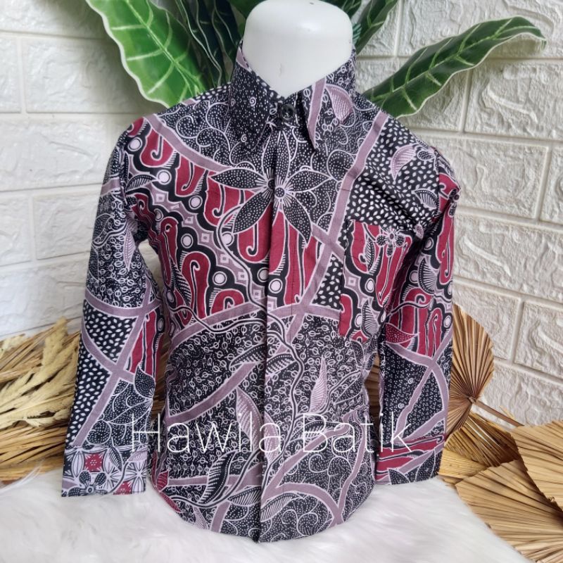 Batik Anak Laki-Laki Lengan Panjang Premium