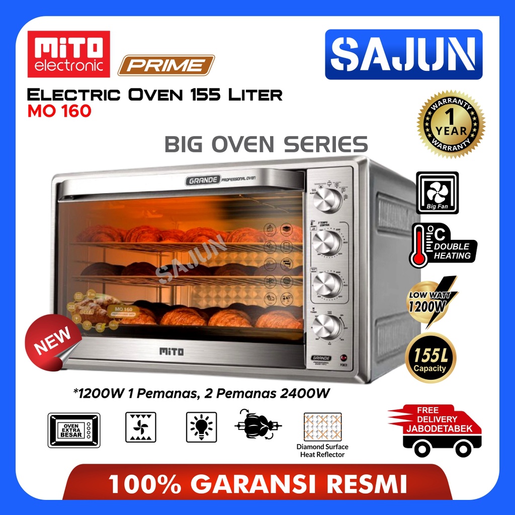 MITO Profesional Electric Oven GRANDE MO 160 Oven 155 LIter MO160