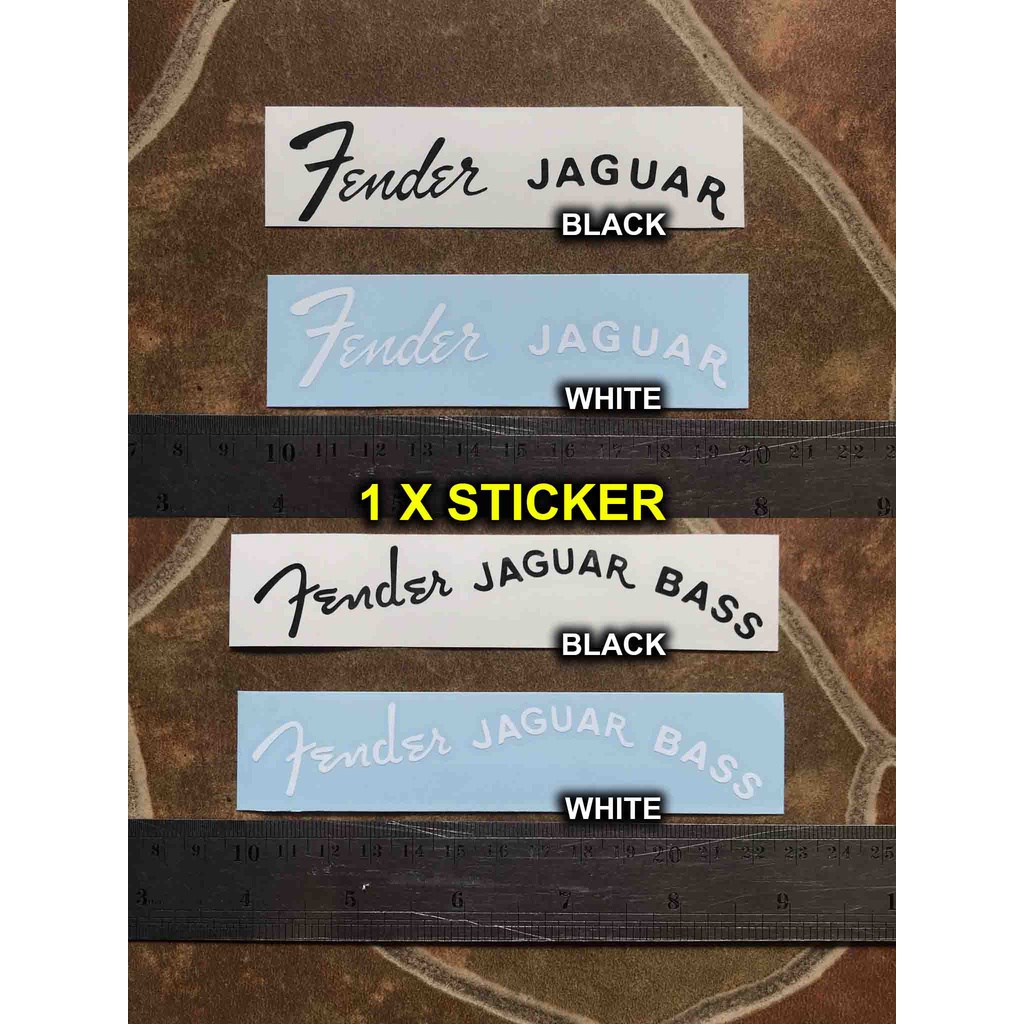 Sticker Tempel Fender Jaguar Guitar Bass Headstock Electric Decal Gitar Akustik Classic Acoustic Gui