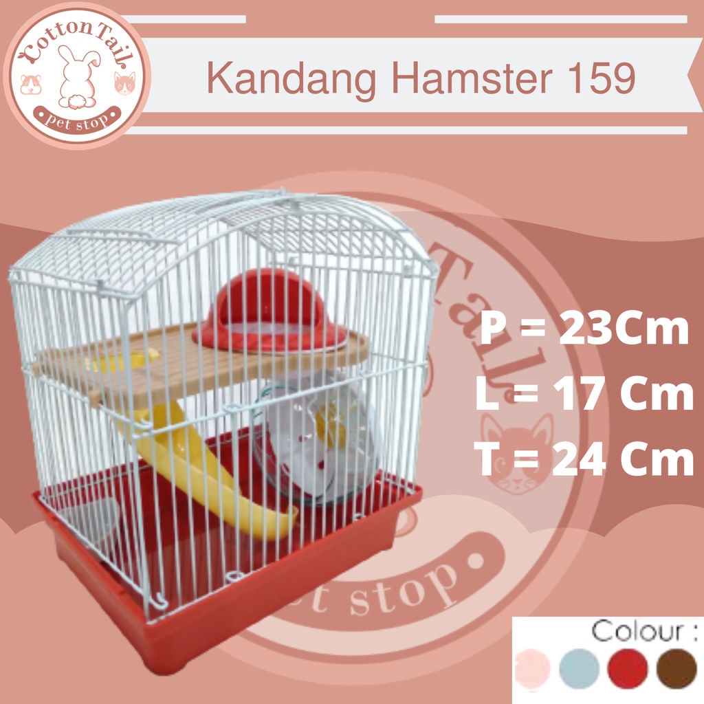 Kandang Hamster Dayang Tingkat Hamster Cage Tingkat Jeruji 159 KOMPLIT