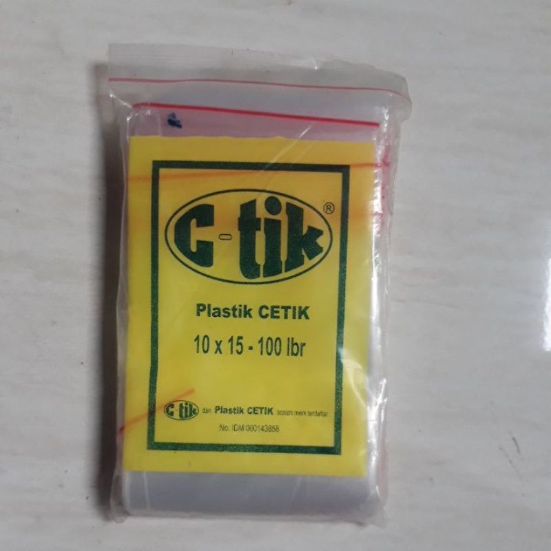 Jual Plastik Cetik Ukuran 10x15 100 Lembar Plastik Klip Ukuran 10 X 15 C Tik Shopee Indonesia 9752