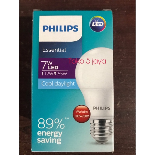 philips 7 watt / lampu philips / lampu LED