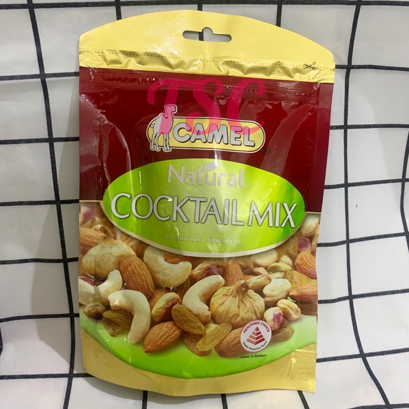 

Camel Natural Cocktail Mix Premium Quality Lower in Sodium / Aneka Kacang & Kismis / Kacang Camel / Peanut / Cashew