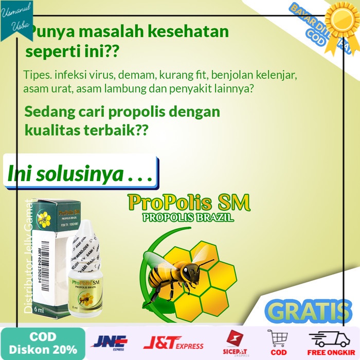 

◾COD◾ Walatra Propolis Brazil 100% Original Bukan Propolis Melia atau Moment