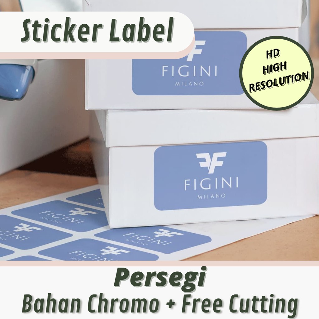 

Sticker Label Kemasan Custom Oval/ Persegi Panjang [Chromo]