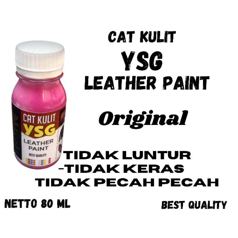 cat tas kulit asli warna magenta 80 ml,cat kaket kulit,cat sepatu kulit,cat untuk semua bahan kulit