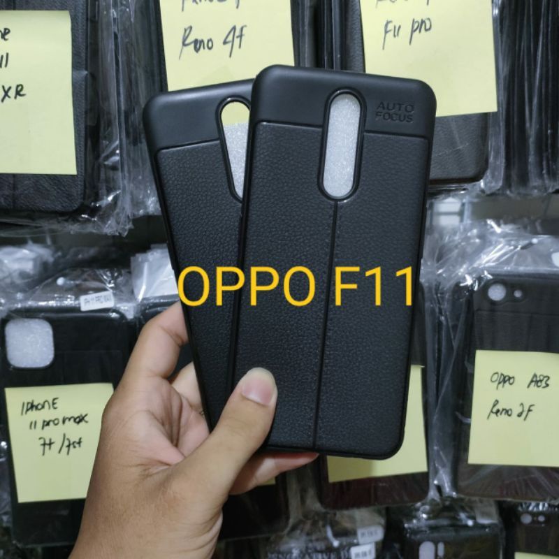 OPPO F11 Casing Auto Focus Leather SoftCase/Casing Kulit