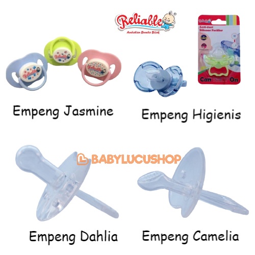 Reliable Empeng Orthodentic Bulat Reguler Silicone Jasmine Dahlia Camelia Empeng Higienis