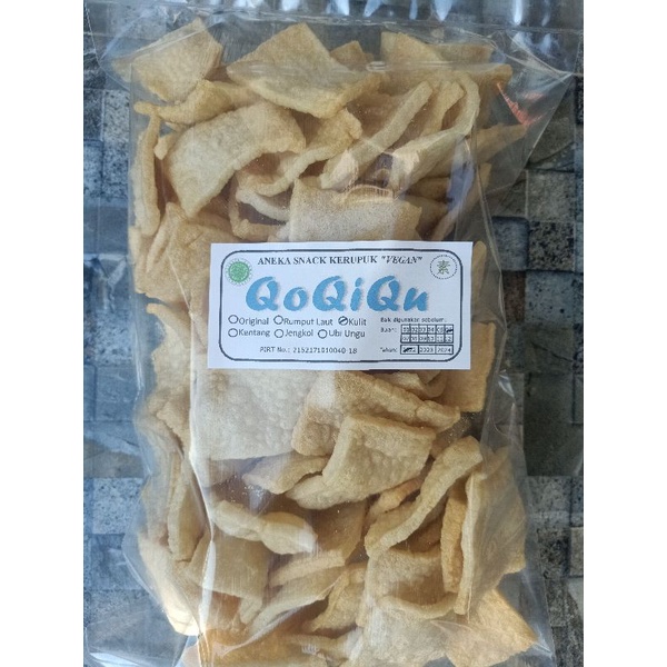 

Kerupuk Kulit Vegan / Vegetarian 250Gr QoQiQu Snack