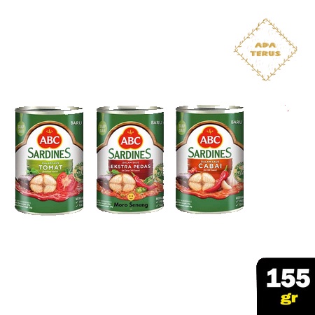 

Sarden ABC Saus Cabai / Saus Tomat / Extra Pedas 155 g