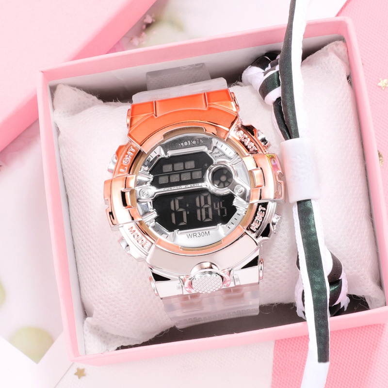 Jam Tangan Wanita Dan Pria Sport Digital Transparan Casual Fashion / Jam Tangan Digital Import