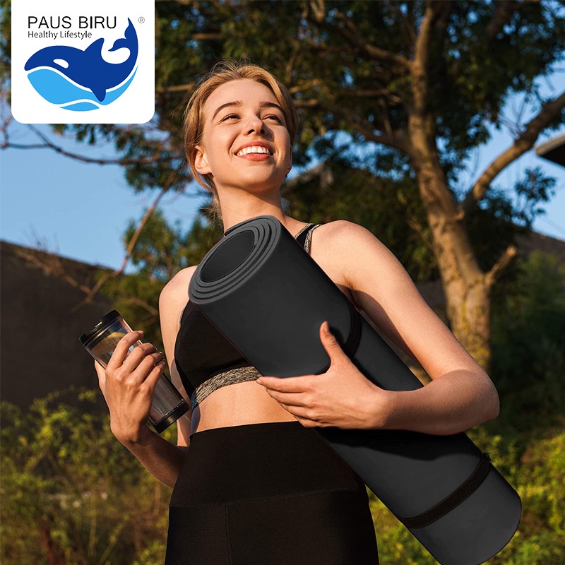 YOGA MAT PAUS BIRU | SPORT &amp; PILATES MAT | GYM MAT