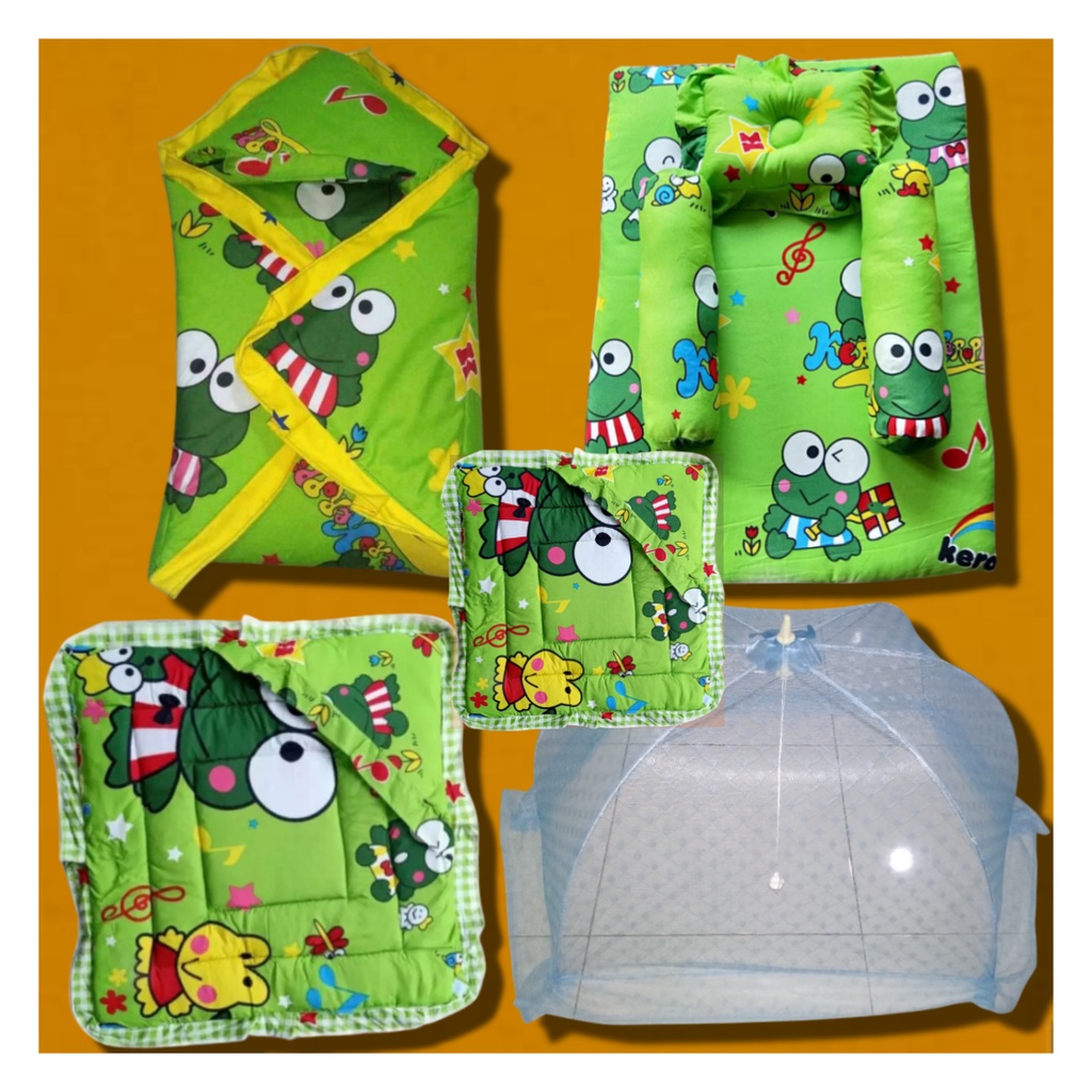 paket Lengkap Peralatan bayi , paket lengkap tidur bayi , kasur bayi  set kojong dan selimut , kasur