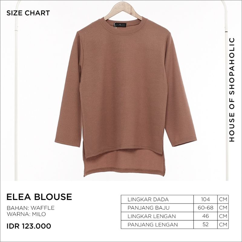 Elea Blouse warna Milo - House of Shopaholic