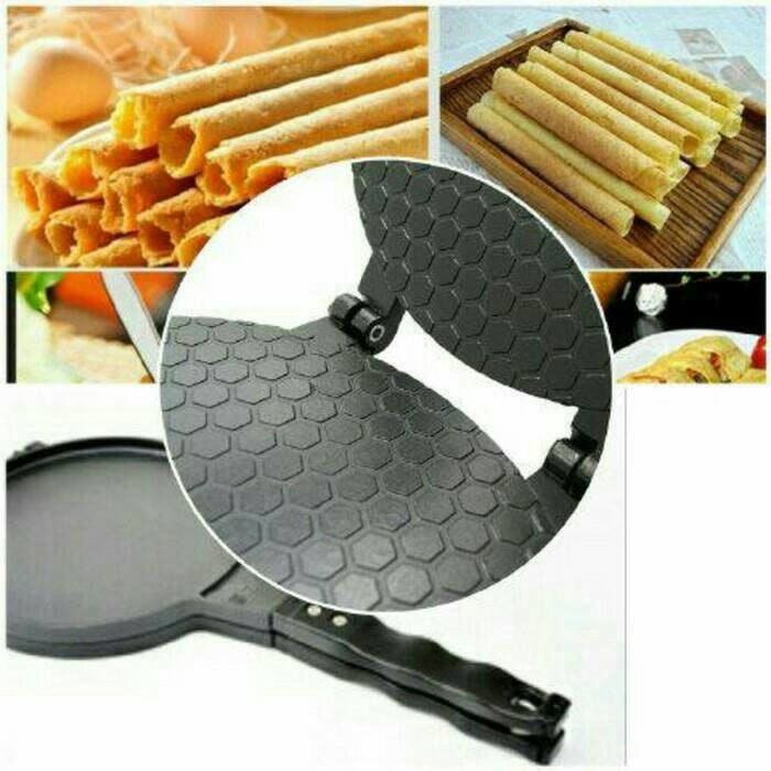 PROMO = CETAKAN KUE SEMPRONG EGG ROLL Bapel Waffle Wafel (TANPA LISTRIK)