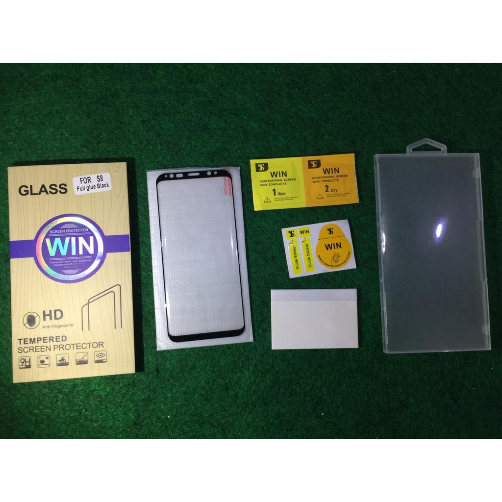 Tempered Glass WIN 5D Samsung S8 Full Glue Full Cover Curve The Best