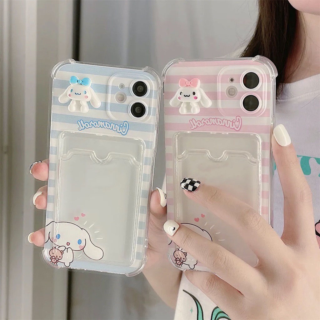 Case Transparan Motif 3d Untuk iPhone 12 13 11 Pro Max X Xs Max Xr 7 8 Plus