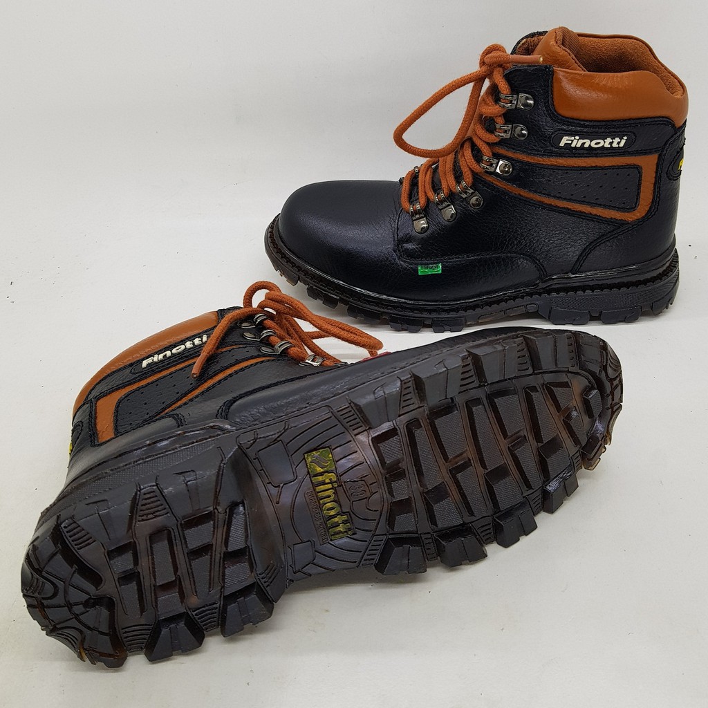 PAS DAN NYAMAN DIPAKE/ Boots kulit toecap baja Finotti GR 913