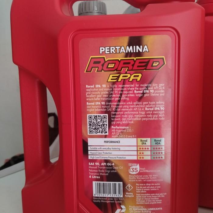 Oli Gardan / Transmisi Manual Mobil PERTAMINA RORED EPA 90. 4 Ltr