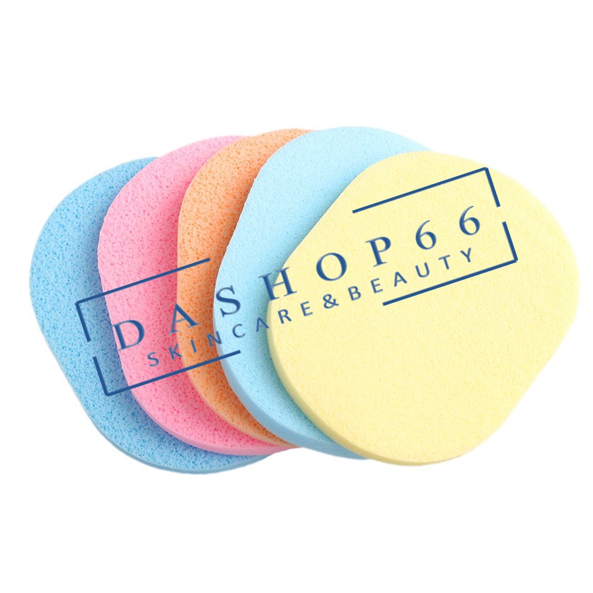 29021 - SPONGE WAJAH FACIAL SPONGE BENTUK LONJONG 10CM X 8.5CM - ISI 2 PCS / SPONGE MAKEUP WAJAH