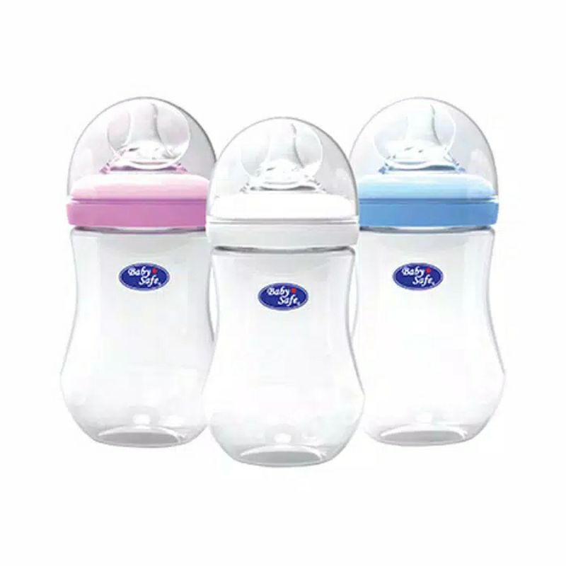 Baby Safe Wide Neck Bottle WN001 125mL / WN002 250ml Botol Susu Anak Bayi BPA FREE