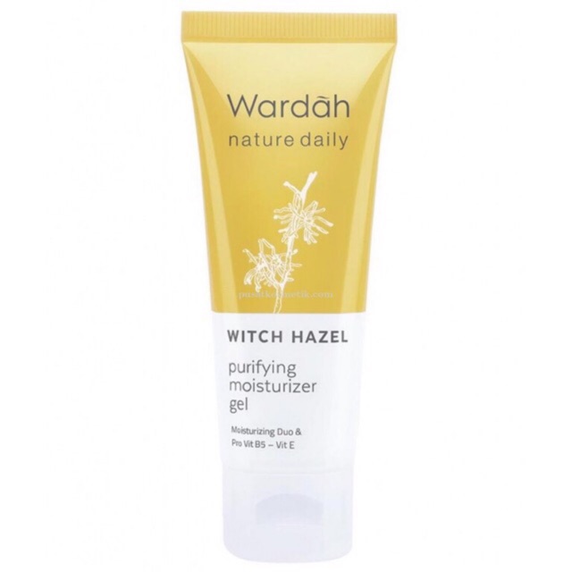 Wardah nature daily witch hazel purifying moisturizer gel 40 ml