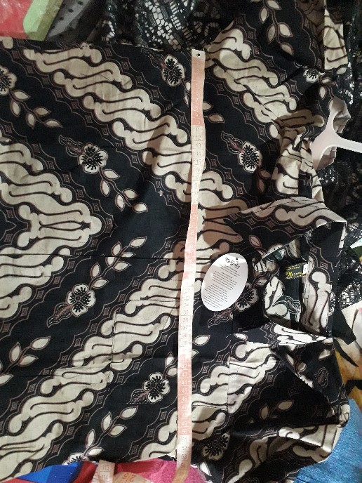 Gamis Couple-gamis Brukat Lace Maxmara Tile Doti - Kemeja Batik Pria