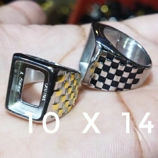 RING/EMBAN/CANGKANG/GAGANG TITANIUM KOTAK CATUR