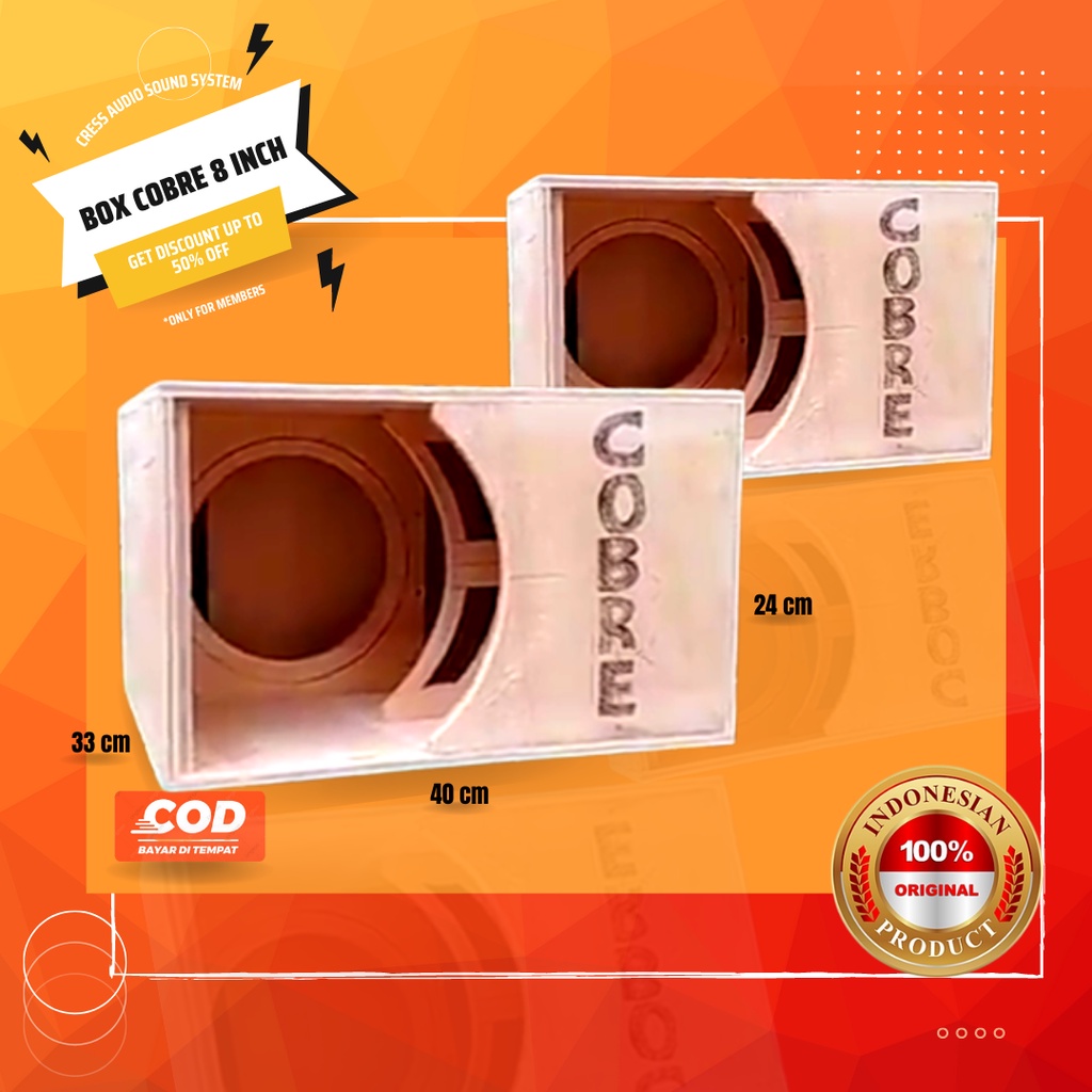 Jual Box Sound System Speaker Cobre 8 Inch Triplek 12mm Shopee Indonesia