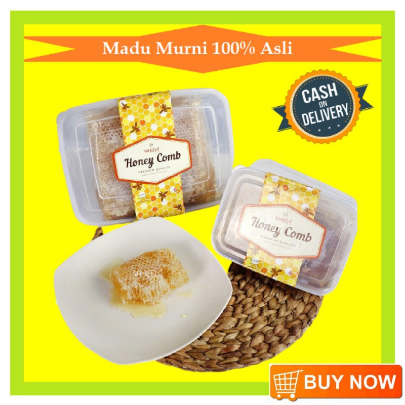 

[Bisa COD] Madu Sarang 800 Gram - DINKES P-IRT N0. 1093318129172018-2023 Madu Saheela - Madu Sarang