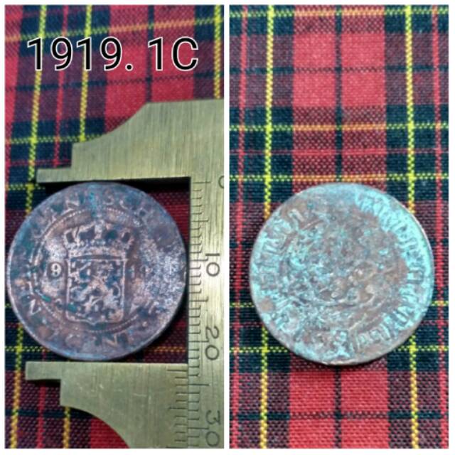 Koin 1919. 1C Nederlandsch Indie