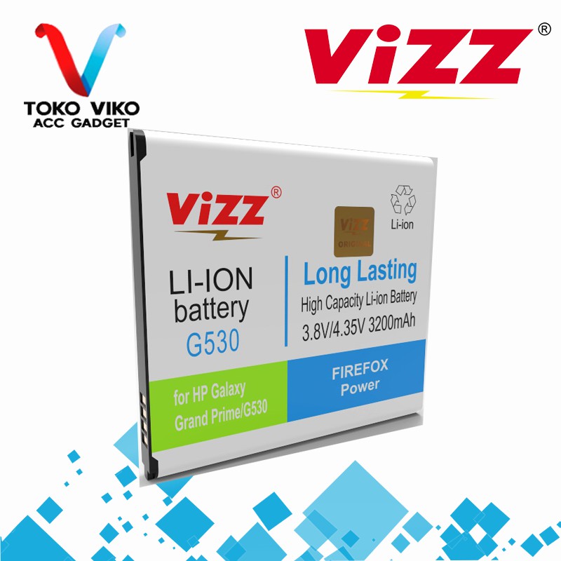 Vizz Battery Samsung G530 Baterai Double Power Original