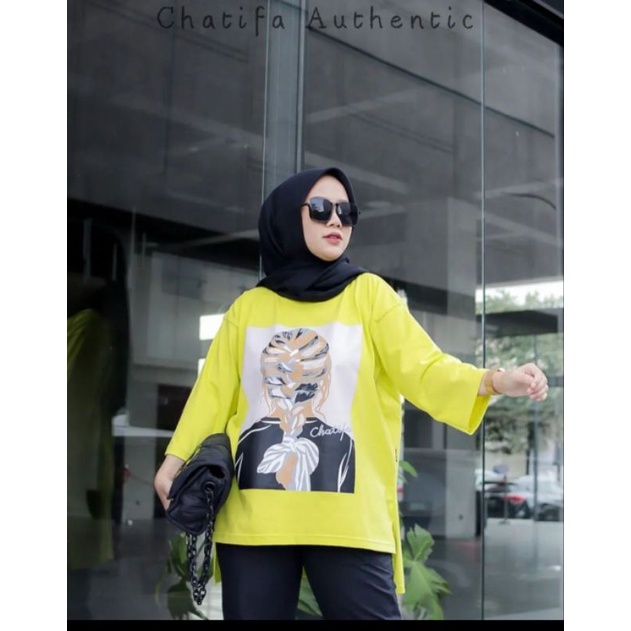 ATASAN KAOS OVERSIZE MODEL BARU/ FASHION WANITA