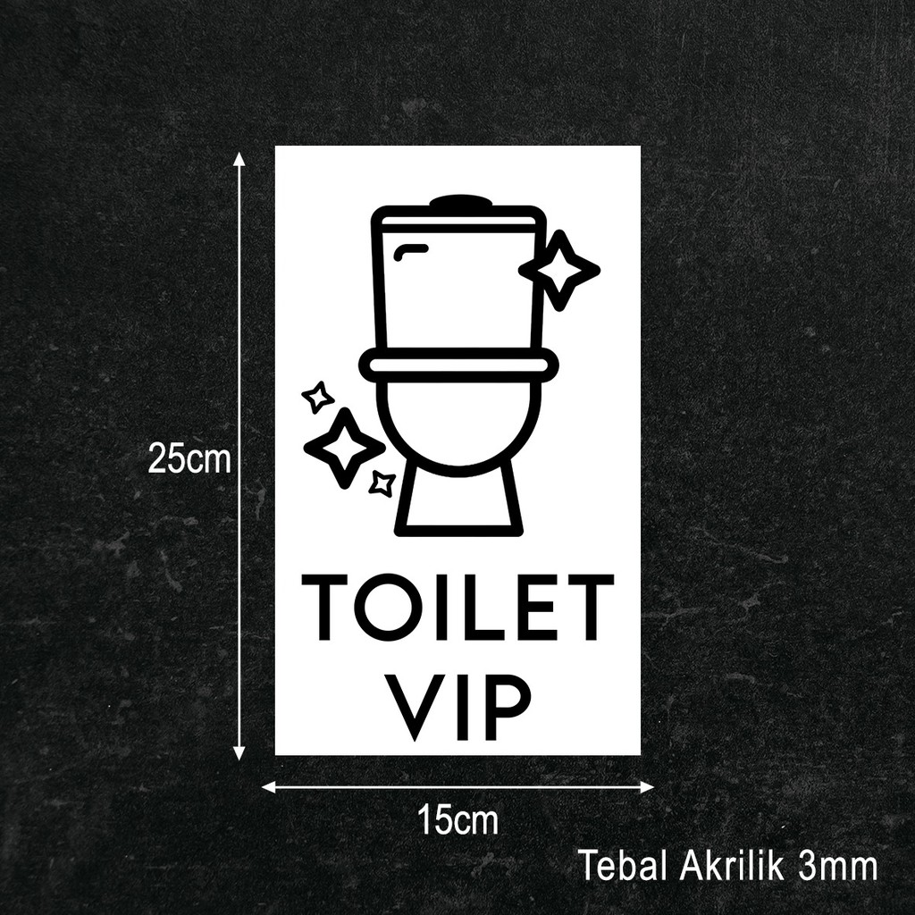 Toilet Sign Board Akrilik Printing