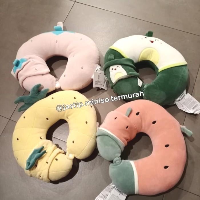 Miniso Bantal Leher + Penutup Mata Buah Fruit