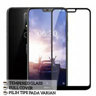 Tempered glass full nokia 6.1/5.1/3.1 plus x6 x5 nokia 6 anti gores kaca