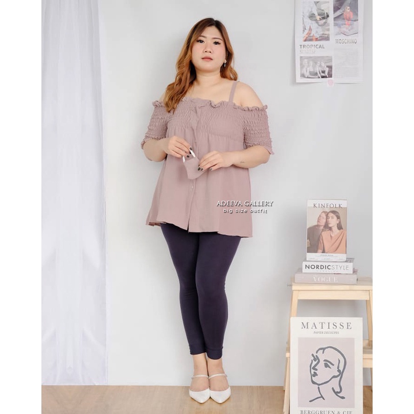 ADEEVA Casandra Blouse Jumbo Atasan Wanita Jumbo