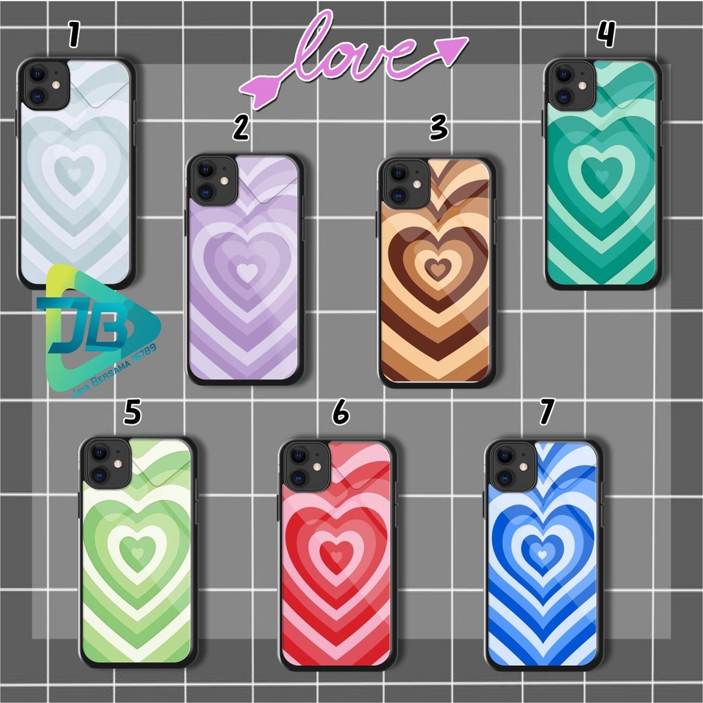 HARDCASE 2D GLOSSY LOVE OPPO VIVO XIAOMI SAMSUNG REALME IPHONE ALL TYPE JB5583