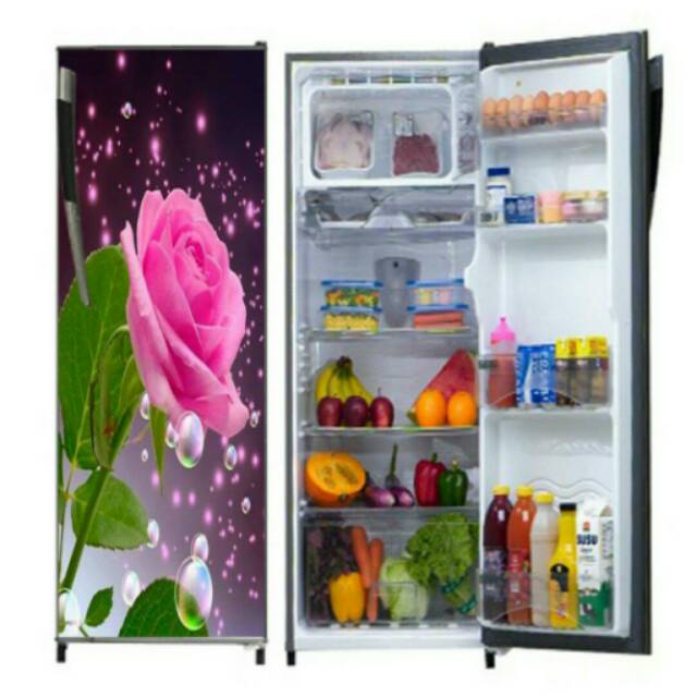 stiker kulkas bunga mawar