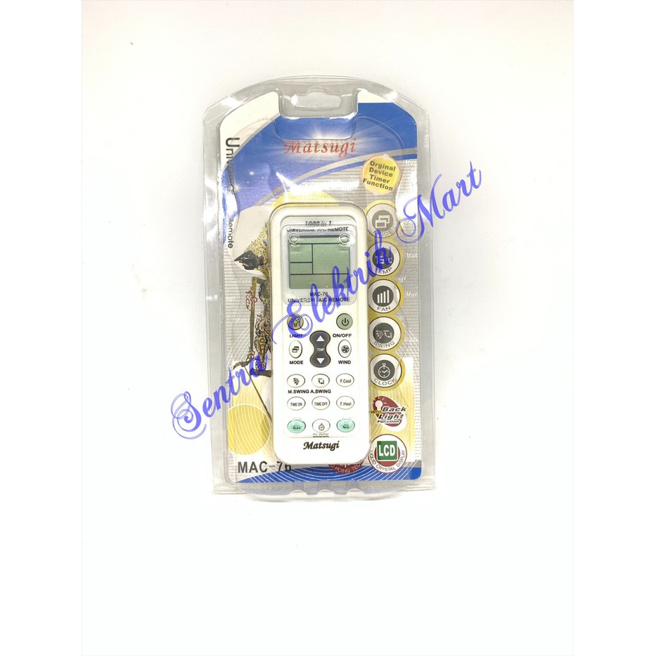 Remote AC Universal MAC-76