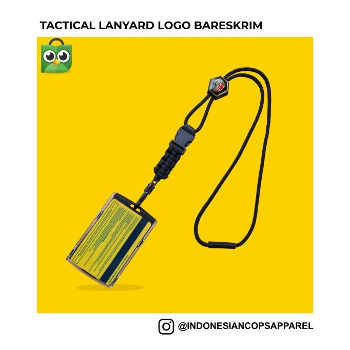 

BANTING HARGA Id Card Holder - Tactical Lanyard Badge Holder - logo Bareskrim